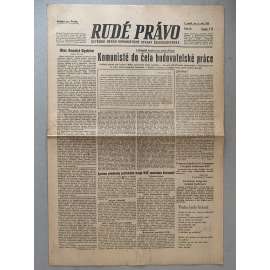 Rudé právo (2.9.1945) - 1. republika, staré noviny