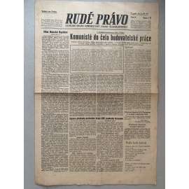 Rudé právo (2.9.1945) - 1. republika, staré noviny