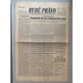 Rudé právo (2.9.1945) - 1. republika, staré noviny