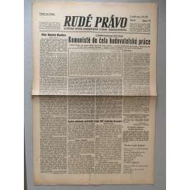 Rudé právo (2.9.1945) - 1. republika, staré noviny