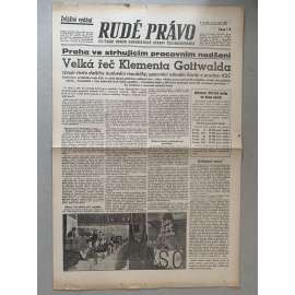 Rudé právo (3.9.1945) - 1. republika, staré noviny