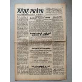 Rudé právo (13.9.1945) - 1. republika, staré noviny