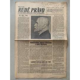 Rudé právo (14.9.1945) - 1. republika, staré noviny