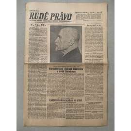 Rudé právo (14.9.1945) - 1. republika, staré noviny