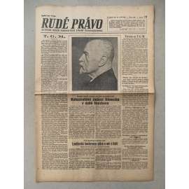 Rudé právo (14.9.1945) - 1. republika, staré noviny