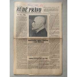 Rudé právo (14.9.1945) - 1. republika, staré noviny