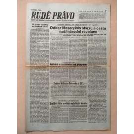 Rudé právo (15.9.1945) - 1. republika, staré noviny