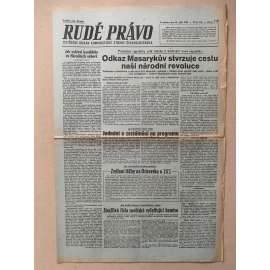 Rudé právo (15.9.1945) - 1. republika, staré noviny