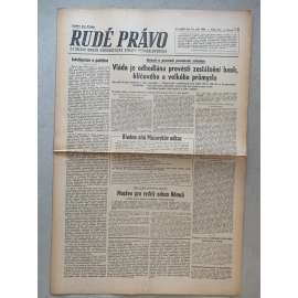 Rudé právo (16.9.1945) - 1. republika, staré noviny