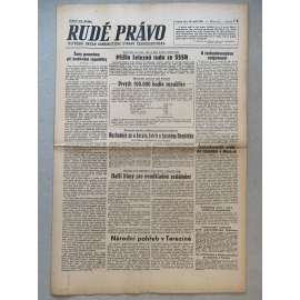 Rudé právo (18.9.1945) - 1. republika, staré noviny