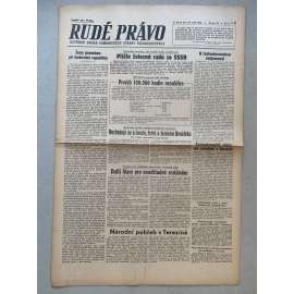 Rudé právo (18.9.1945) - 1. republika, staré noviny