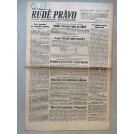 Rudé právo (18.9.1945) - 1. republika, staré noviny