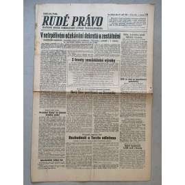 Rudé právo (19.9.1945) - 1. republika, staré noviny