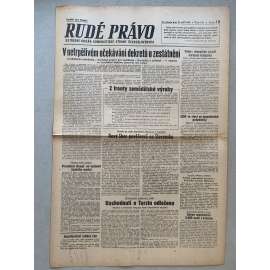 Rudé právo (19.9.1945) - 1. republika, staré noviny