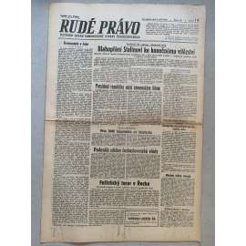 Rudé právo (5.9.1945) - 1. republika, staré noviny