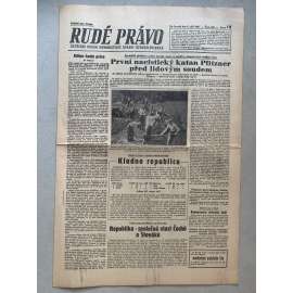 Rudé právo (6.9.1945) - 1. republika, staré noviny