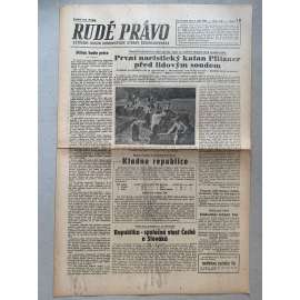 Rudé právo (6.9.1945) - 1. republika, staré noviny