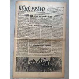 Rudé právo (9.9.1945) - 1. republika, staré noviny
