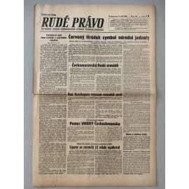 Rudé právo (11.9.1945) - 1. republika, staré noviny