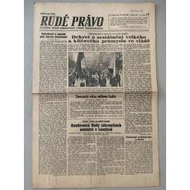 Rudé právo (12.9.1945) - 1. republika, staré noviny