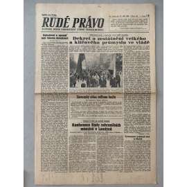 Rudé právo (12.9.1945) - 1. republika, staré noviny