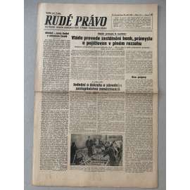 Rudé právo (20.9.1945) - 1. republika, staré noviny