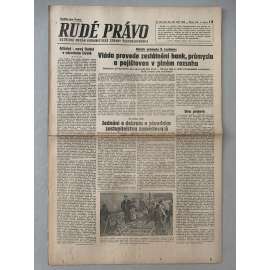 Rudé právo (20.9.1945) - 1. republika, staré noviny