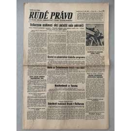 Rudé právo (21.9.1945) - 1. republika, staré noviny
