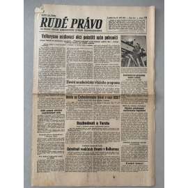 Rudé právo (21.9.1945) - 1. republika, staré noviny