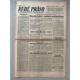 Rudé právo (22.9.1945) - 1. republika, staré noviny