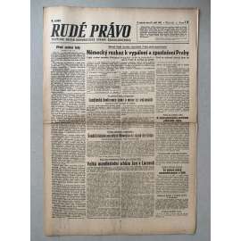 Rudé právo (22.9.1945) - 1. republika, staré noviny
