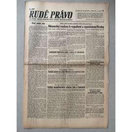 Rudé právo (22.9.1945) - 1. republika, staré noviny