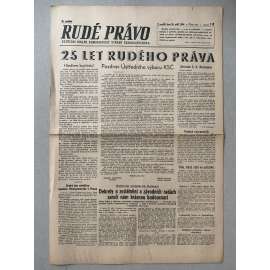 Rudé právo (23.9.1945) - 1. republika, staré noviny