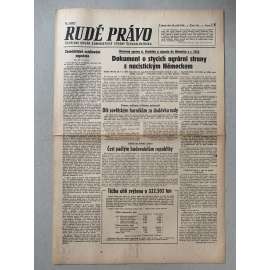 Rudé právo (25.9.1945) - 1. republika, staré noviny