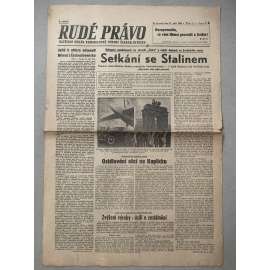 Rudé právo (27.9.1945) - 1. republika, staré noviny
