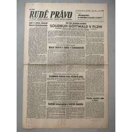 Rudé právo (27.9.1945) - 1. republika, staré noviny