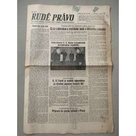 Rudé právo (28.9.1945) - 1. republika, staré noviny