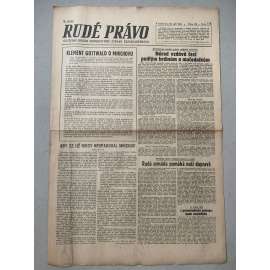 Rudé právo (30.9.1945) - 1. republika, staré noviny