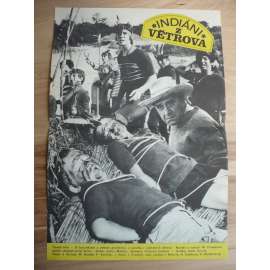 Indiáni z Větrova (filmový plakát, film ČSSR 1979, režie Július Matula, Hrají: Michael Dymek, Jiří Strnad, Josef Somr)