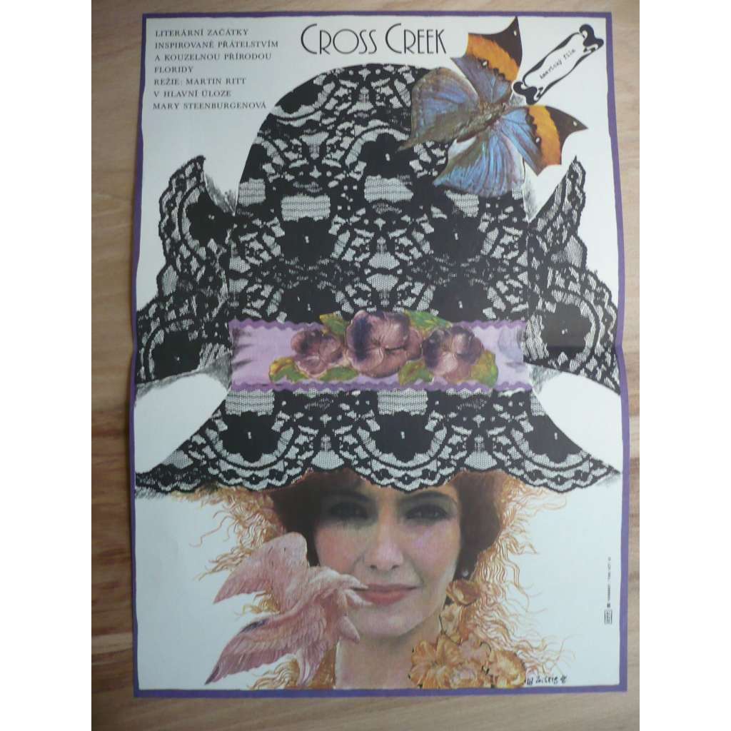 Cross Creek (filmový plakát, film USA 1983, režie Martin Ritt, Hrají: Mary Steenburgen, Rip Torn, Peter Coyote, Dana Hill)
