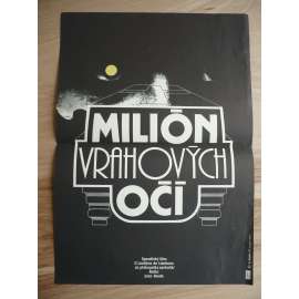 Milión vrahových očí (filmový plakát, film Španělsko 1974, režie Juan Bosch, Hrají: Julio Pérez Tabernero, Anthony Steffen, Britt Nichols)