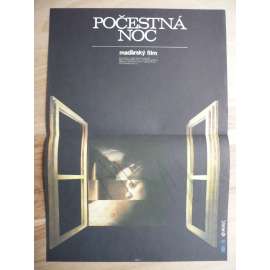 Počestná noc (filmový plakát, film Maďarsko 1977, režie Károly Makk, Hrají: Margit Makay, Irén Psota, Carla Romanelli)