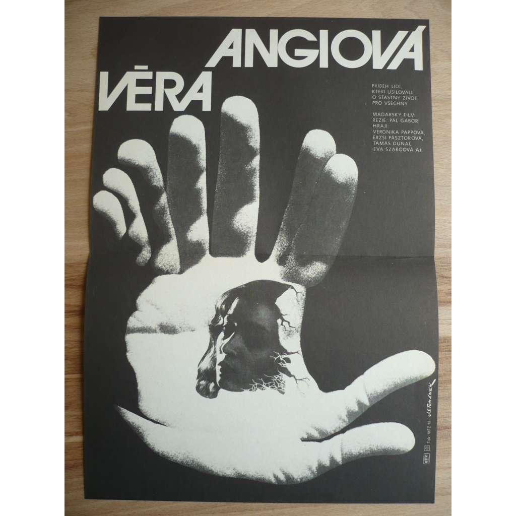 Věra Angiová (filmový plakát, film Maďarsko 1979, režie Pál Gábor, Hrají: Vera Pap, Erzsi Pásztor, Éva Szabó)
