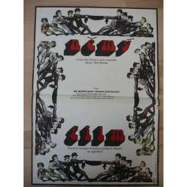 Němý film (filmový plakát, film USA 1976, režie Mel Brooks, Hrají: Mel Brooks, Marty Feldman, Dom DeLuise)