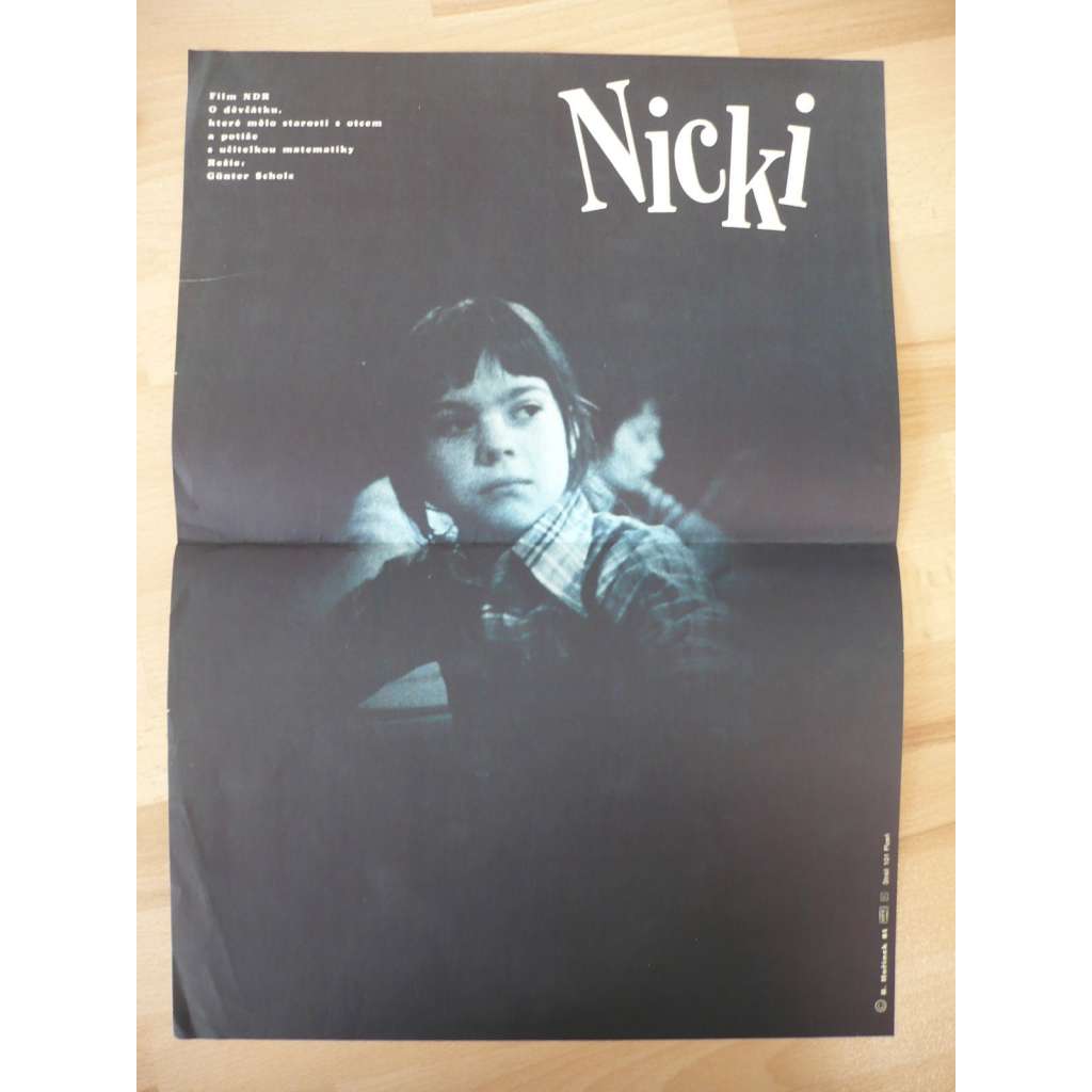 Nicki (filmový plakát, film NDR 1979, režie Gunther Scholz, Hrají: Bert Brunn, Klaus Manchen, Petra Hinze)