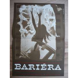 Bariéra (filmový plakát, film Bulharsko 1979, režie Christo Christov, Hrají: Innokentij Smoktunovskij)