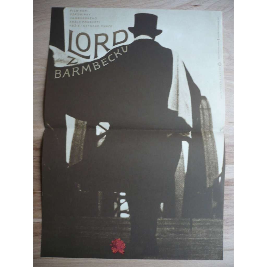 Lord z Barmbecku (filmový plakát, film SRN 1974, režie Ottokar Runze, Hrají: Judy Winter, Käthe Haack, Helga Feddersen)