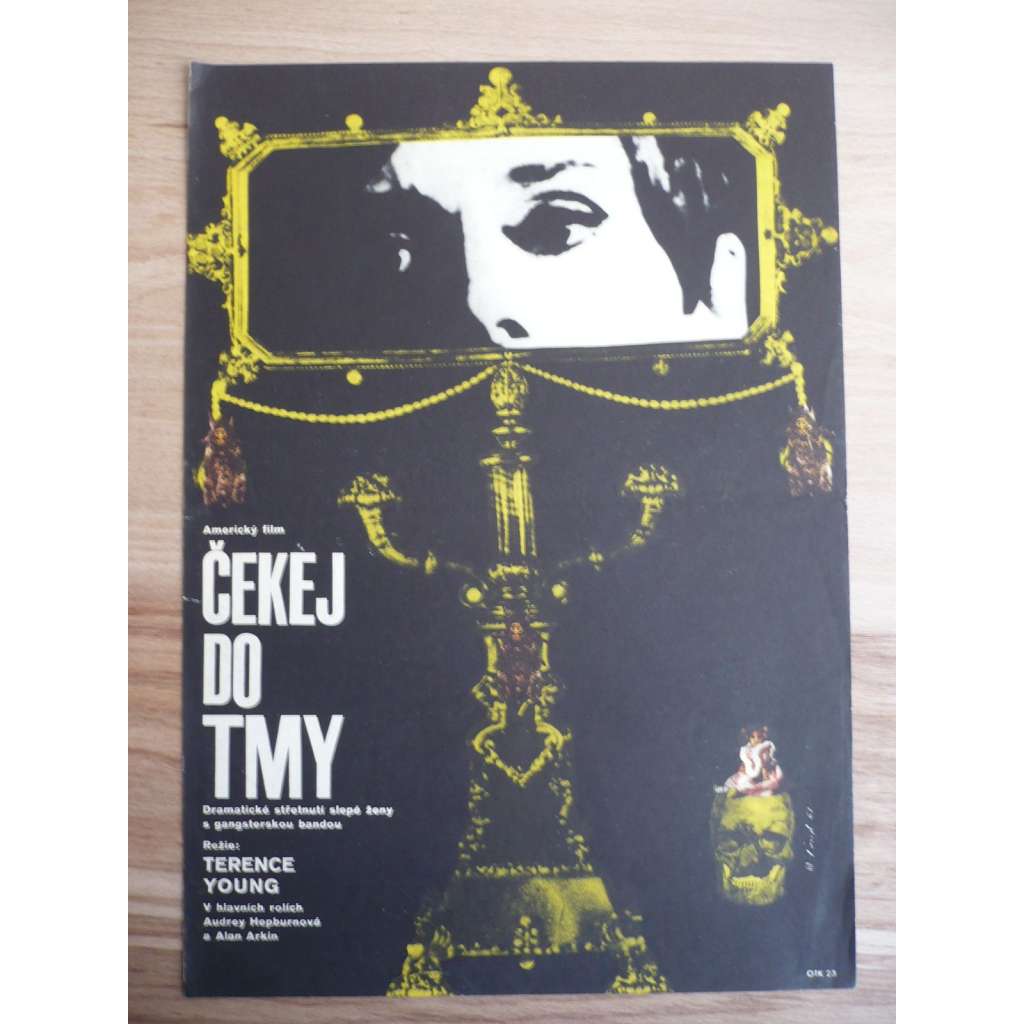 Čekej do tmy (filmový plakát, film USA 1967, režie Terence Young, Hrají: Audrey Hepburn, Alan Arkin, Richard Crenna)
