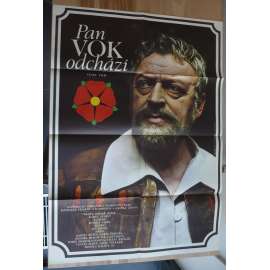 Pan Vok odchází (filmový plakát, film ČSSR 1979, režie Karel Steklý, Hrají: Martin Růžek, Václav Sloup, Josef Vinklář)