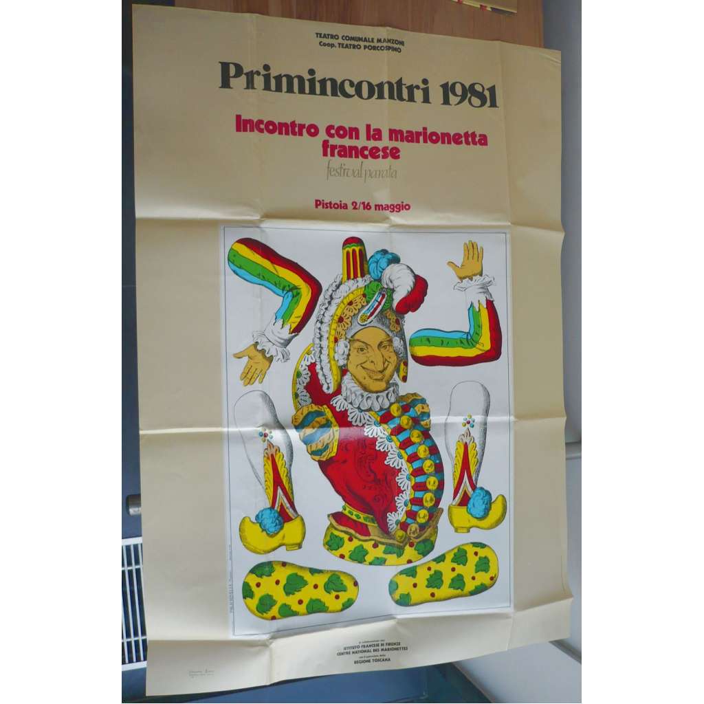 Festival francouzských loutek Primincontri 1981 (plakát, loutky, Francie, Marionettes)